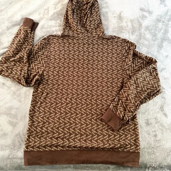 Urban Outfitters character hero All Over bird print brown hoodie - Picture 6 of 7